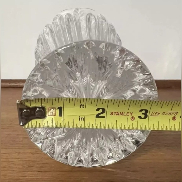 Vintage Crystal Vase 10” German Oneida Southern Garden Hand Cut Frosted Roses - Picture 9 of 13